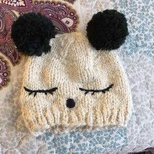 Panda Wool Blend Hat